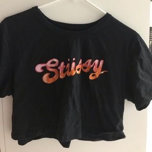 Stüssy crop top tee